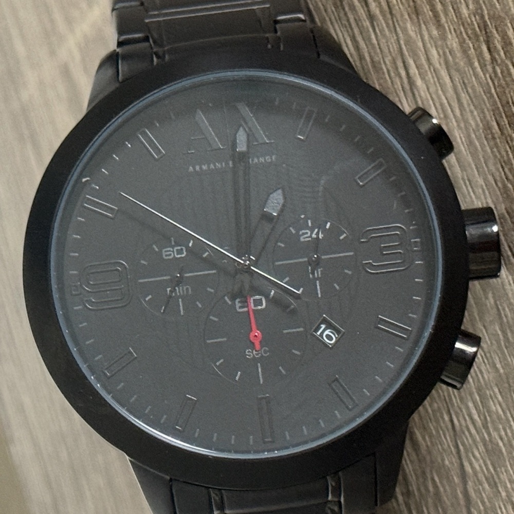 Armani exchange steel band watch